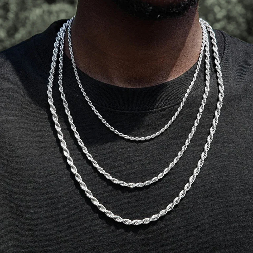 Sterling Silver Rope Chain 4mm