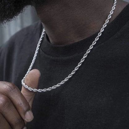 Sterling Silver Rope Chain 4mm