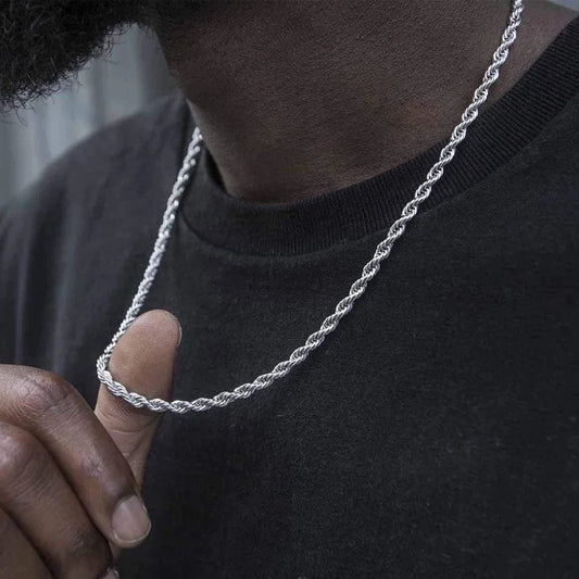 Sterling Silver Rope Chain 4mm