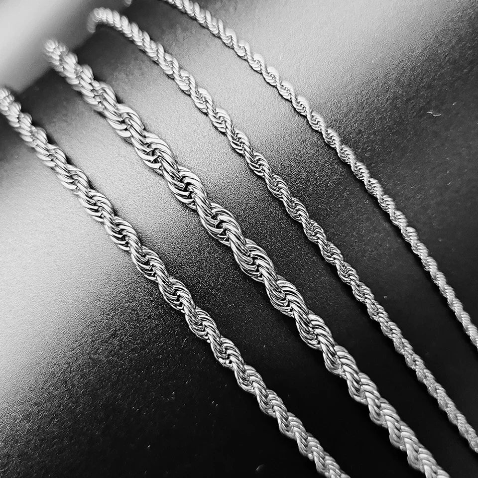 Sterling Silver Rope Chain 4mm