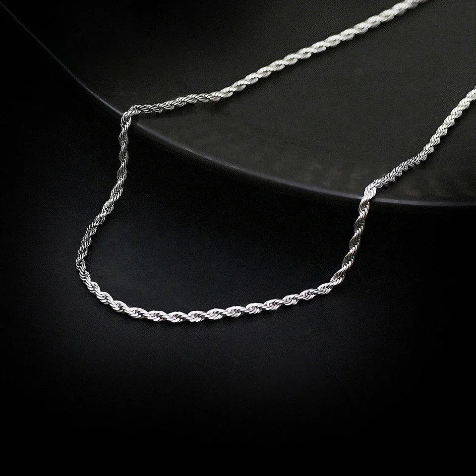 Sterling Silver Rope Chain 4mm